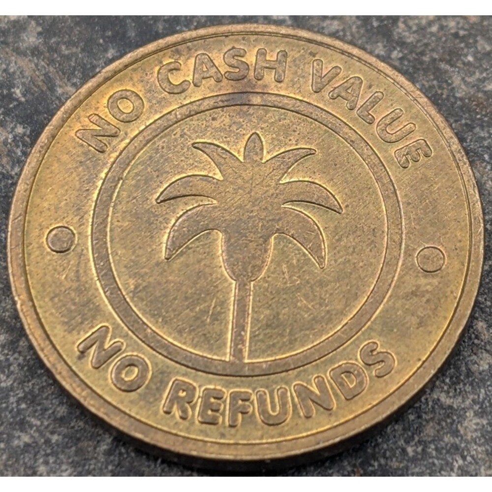 Santa Cruz Beach Boardwalk Arcade Token – Palm Tree Design